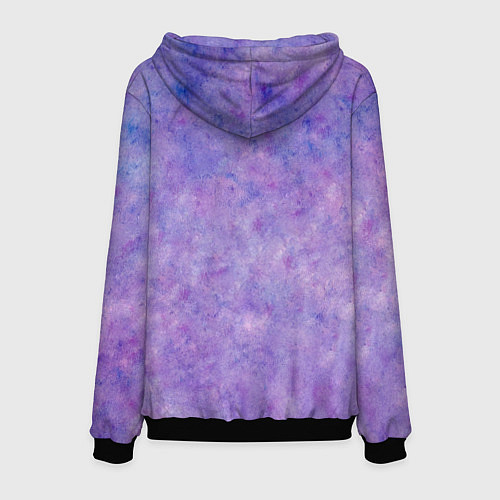 Мужская толстовка Уличный фиолетовый фонарь / 3D-Черный – фото 2