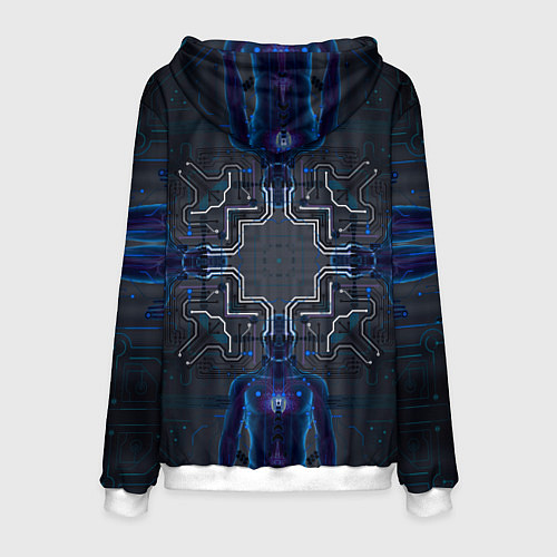 Мужская толстовка Космосхема / 3D-Белый – фото 2