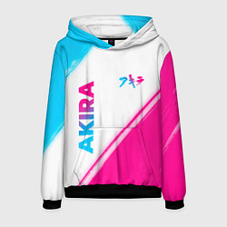 Мужская толстовка Akira neon gradient style: надпись, символ