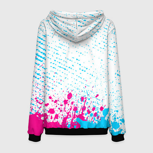 Мужская толстовка Marilyn Manson neon gradient style: символ сверху / 3D-Черный – фото 2