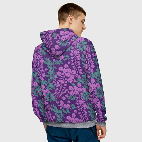 Мужская толстовка Сиреневый рай / 3D-Меланж – фото 4