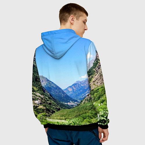 Мужская толстовка Домбай / 3D-Черный – фото 4