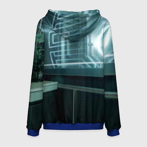 Мужская толстовка Дань Хэн в общем вагоне / 3D-Синий – фото 2