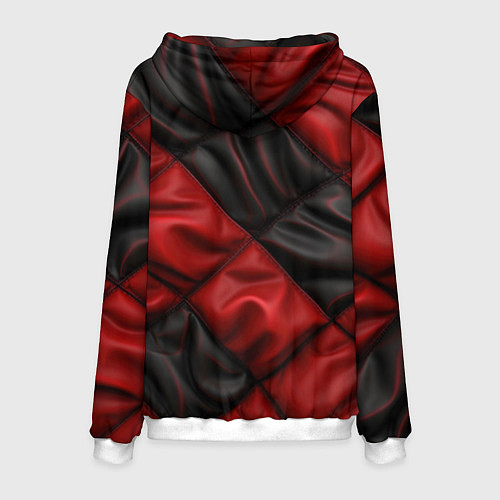 Мужская толстовка Red black luxury / 3D-Белый – фото 2