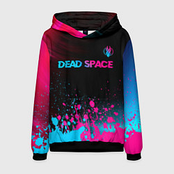 Мужская толстовка Dead Space - neon gradient: символ сверху