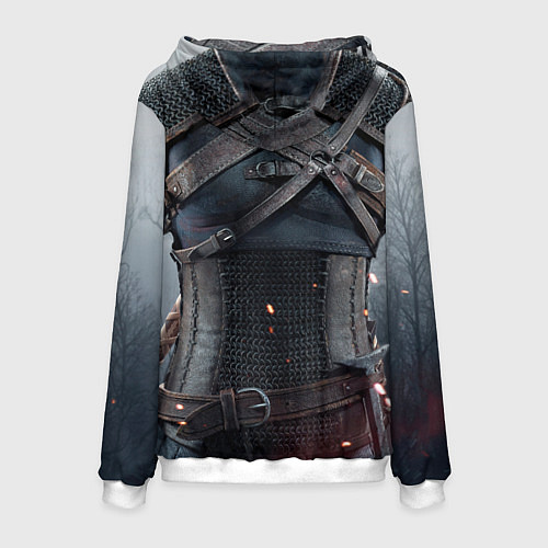 Мужская толстовка Броня Геральта / 3D-Белый – фото 2