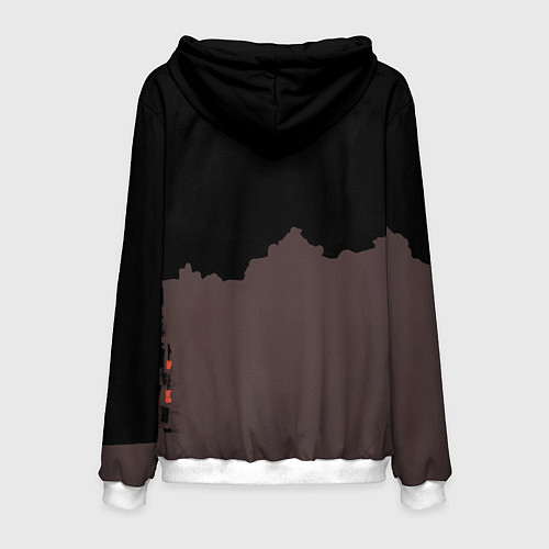 Мужская толстовка Кукла Колдуна с черепoм / 3D-Белый – фото 2