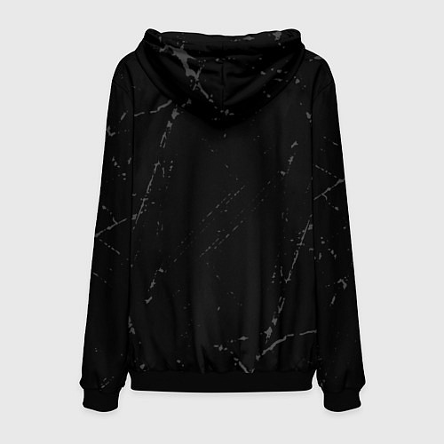 Мужская толстовка Bring Me the Horizon glitch на темном фоне: надпис / 3D-Черный – фото 2