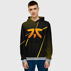 Толстовка-худи мужская Fnatic - csgo - gold edition, цвет: 3D-меланж — фото 2