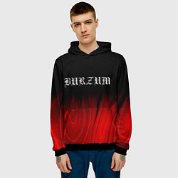 Толстовка-худи мужская Burzum red plasma, цвет: 3D-черный — фото 2