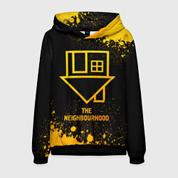 Толстовка-худи мужская The Neighbourhood - gold gradient, цвет: 3D-черный