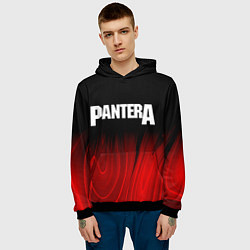 Толстовка-худи мужская Pantera red plasma, цвет: 3D-черный — фото 2