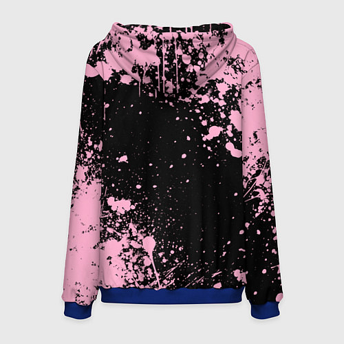 Мужская толстовка Блэкпинк - потертости и сердце / 3D-Синий – фото 2