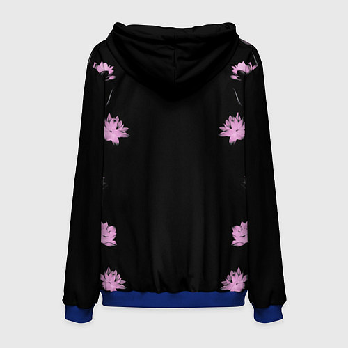 Мужская толстовка Blackpink - flowers / 3D-Синий – фото 2
