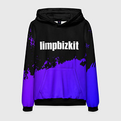 Мужская толстовка Limp Bizkit purple grunge