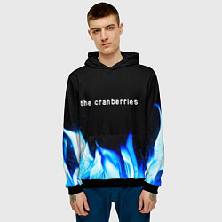 Толстовка-худи мужская The Cranberries blue fire, цвет: 3D-черный — фото 2