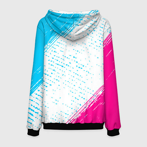 Мужская толстовка Aerosmith neon gradient style / 3D-Черный – фото 2