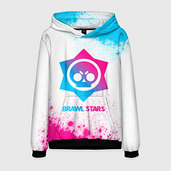 Мужская толстовка Brawl Stars neon gradient style