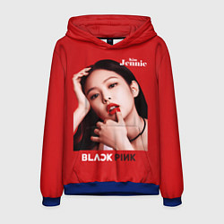 Толстовка-худи мужская Blackpink Beautiful Jennie, цвет: 3D-синий