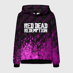 Толстовка-худи мужская Red Dead Redemption pro gaming: символ сверху, цвет: 3D-черный