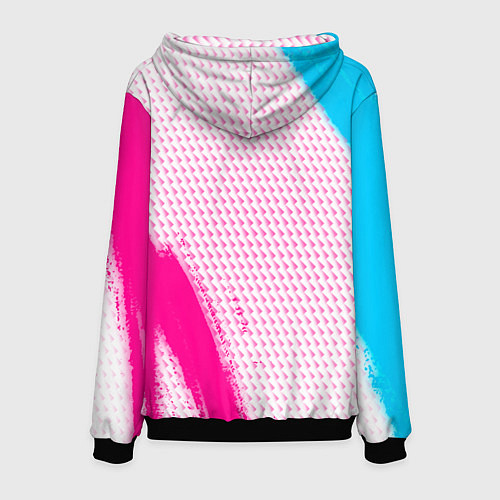 Мужская толстовка Lifan neon gradient style: надпись, символ / 3D-Черный – фото 2