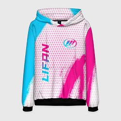 Мужская толстовка Lifan neon gradient style: надпись, символ