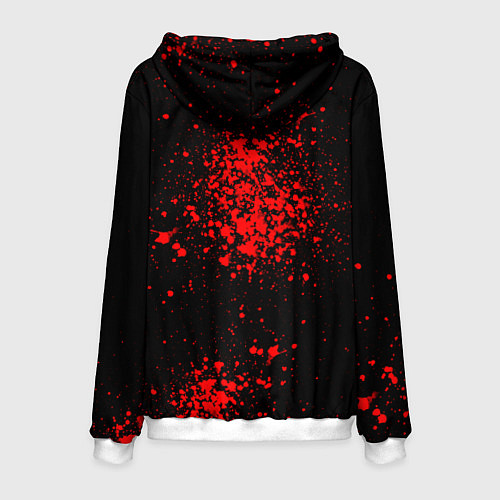 Мужская толстовка Призрак цусимы - самурай / 3D-Белый – фото 2