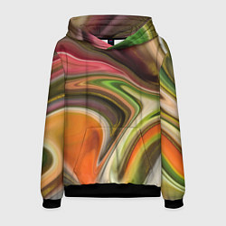 Толстовка-худи мужская Waves colors, цвет: 3D-черный