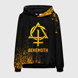 Толстовка-худи мужская Behemoth - gold gradient, цвет: 3D-черный