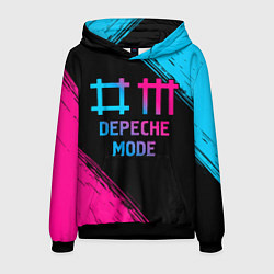 Толстовка-худи мужская Depeche Mode - neon gradient, цвет: 3D-черный