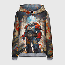 Толстовка-худи мужская Космодесант - Warhammer 40k, цвет: 3D-меланж