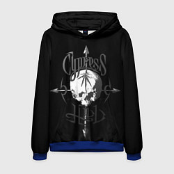 Толстовка-худи мужская Cypress hill - arrows skull, цвет: 3D-синий