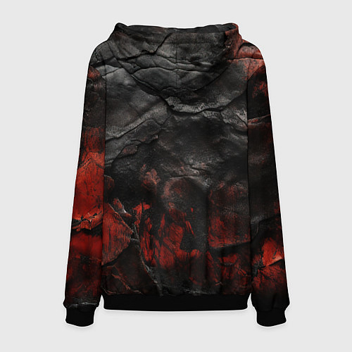 Мужская толстовка Текстура из кожи / 3D-Черный – фото 2