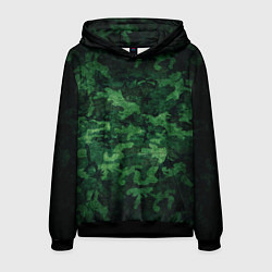 Толстовка-худи мужская Ядовитый камуфляж, цвет: 3D-черный