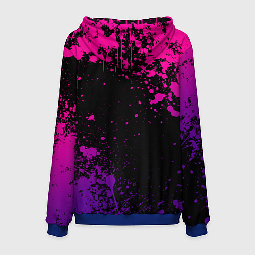 Мужская толстовка Jo Jo - Королева убийца cool cat / 3D-Синий – фото 2