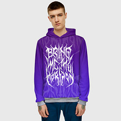 Толстовка-худи мужская Bring Me The Horizon Lettering, цвет: 3D-меланж — фото 2