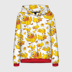 Толстовка-худи мужская Yellow ducklings, цвет: 3D-красный