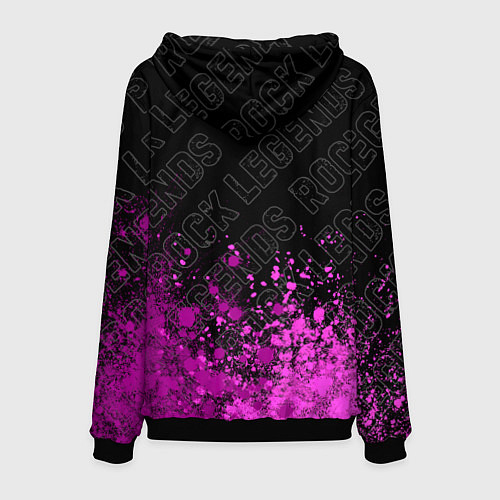 Мужская толстовка Queen rock legends: символ сверху / 3D-Черный – фото 2