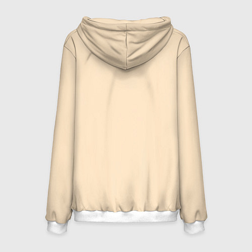 Мужская толстовка Кот-самурай / 3D-Белый – фото 2