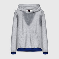 Толстовка-худи мужская С пятнами пота, цвет: 3D-синий