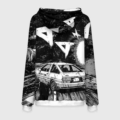 Мужская толстовка Инициал Ди / 3D-Белый – фото 2