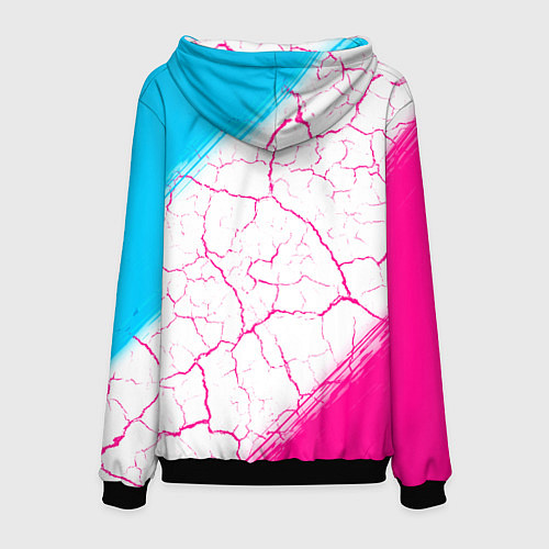 Мужская толстовка In Flames neon gradient style / 3D-Черный – фото 2