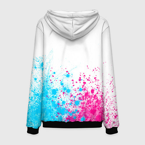 Мужская толстовка Five Finger Death Punch neon gradient style: симво / 3D-Черный – фото 2