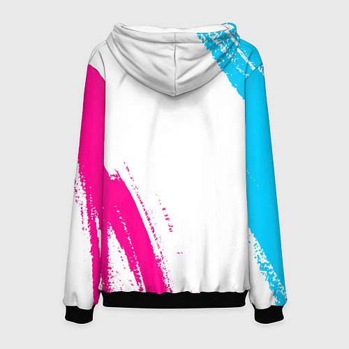 Мужская толстовка Nine Inch Nails neon gradient style: надпись, симв / 3D-Черный – фото 2