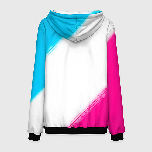 Мужская толстовка Skillet neon gradient style / 3D-Черный – фото 2