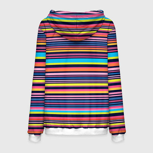 Мужская толстовка Яркие полоски / 3D-Белый – фото 2