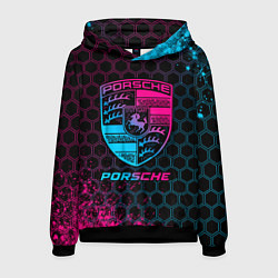 Мужская толстовка Porsche - neon gradient