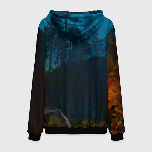 Мужская толстовка Астарион и медведь / 3D-Черный – фото 2