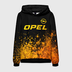 Мужская толстовка Opel - gold gradient: символ сверху