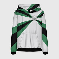 Толстовка-худи мужская Железнодорожные войска, цвет: 3D-черный